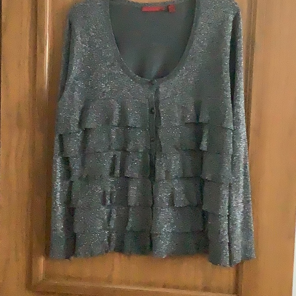 Sparkly gray sweater